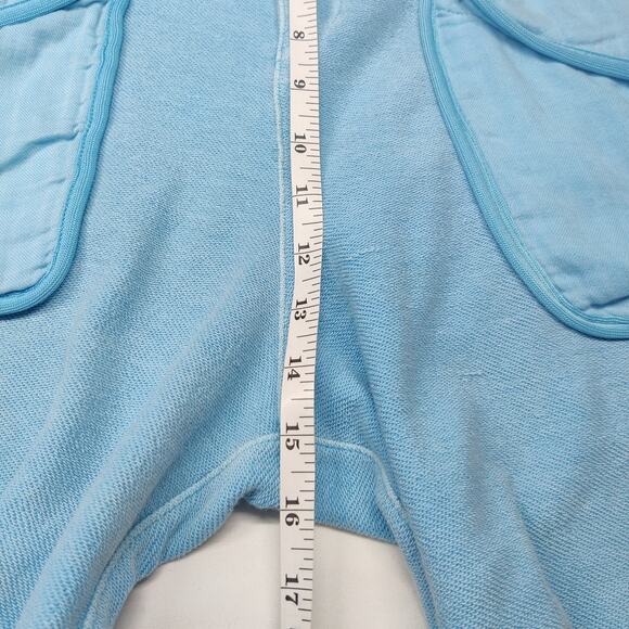 FP Movement Timko Oversized French Terry Baggy Barrel Leg Pants Medium Blue - Picture 15 of 16